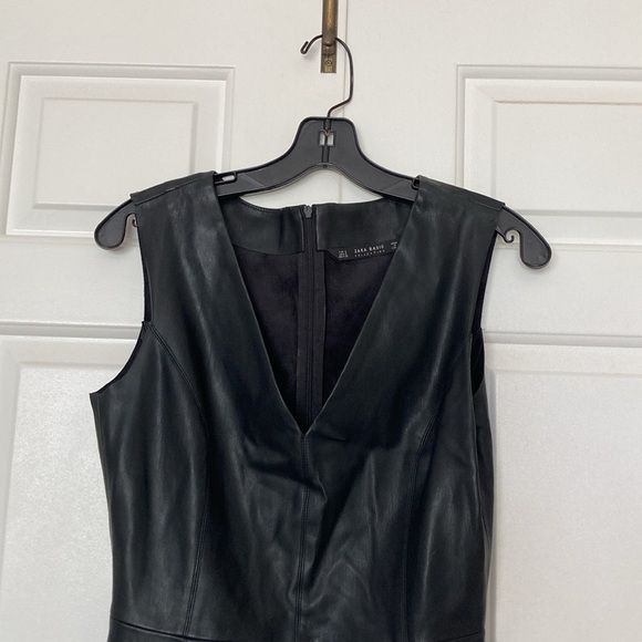 ZARA FAUX LEATHER DRESS - Picture 5 of 6